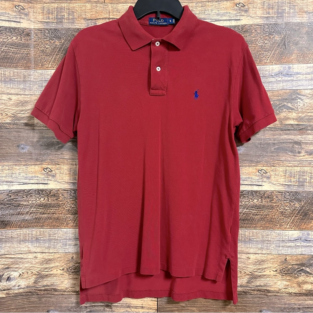 Polo Ralph Lauren | Red Men's Classic-Fit Mesh Polo (size S)